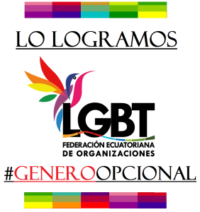 Logramos el genero opcional en la cedula de las personas trans en ecuador